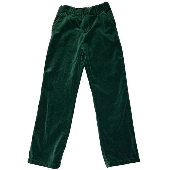Gymboree Green Velour Pants Size 7 Warm Cozy Holiday Dress Pants - Picture 2 of 9